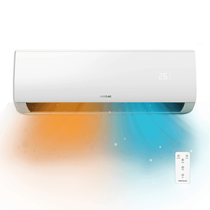 Cecotec AirClima 24000 Aire Acondicionado Split - 6000 Frigorias - 24000 BTU - Bomba de Calor - Sistema Inverter - Pantalla LED - Mando a Distancia - 