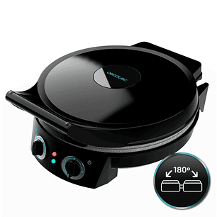 Cecotec Fun Pizza and Co Horno Electrico para Pizzas - 1800W - Temporizador 30min - Apertura 180º - Antiadherente - Diametro 31cm - Temperatura 220ºC 