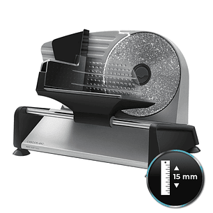 Cecotec Rock’nCut Twin Cortafiambres de 180W - 2 Discos de 190mm - Antiadherente - Grosor hasta 15mm - Acabados en Acero Inoxidable - Base con Ventosa