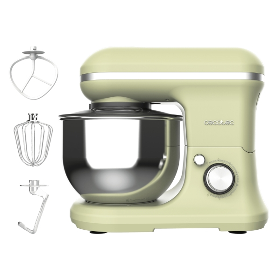 Cecotec Cecomixer Merenge Batidora Amasadora - Motor Reforzado y Proteccion Termica - Bol de Acero Inoxidable 5L - Movimiento Planetario - 6 Niveles d 1