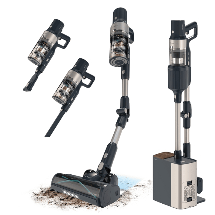 Cecotec Conga Rockstar 5500 Hurricane Station Flex Aspirador Escoba Vertical sin Cable - 700W - Autovaciado - Autonomia 90min - 30kPa - Luz LED - Bate 1
