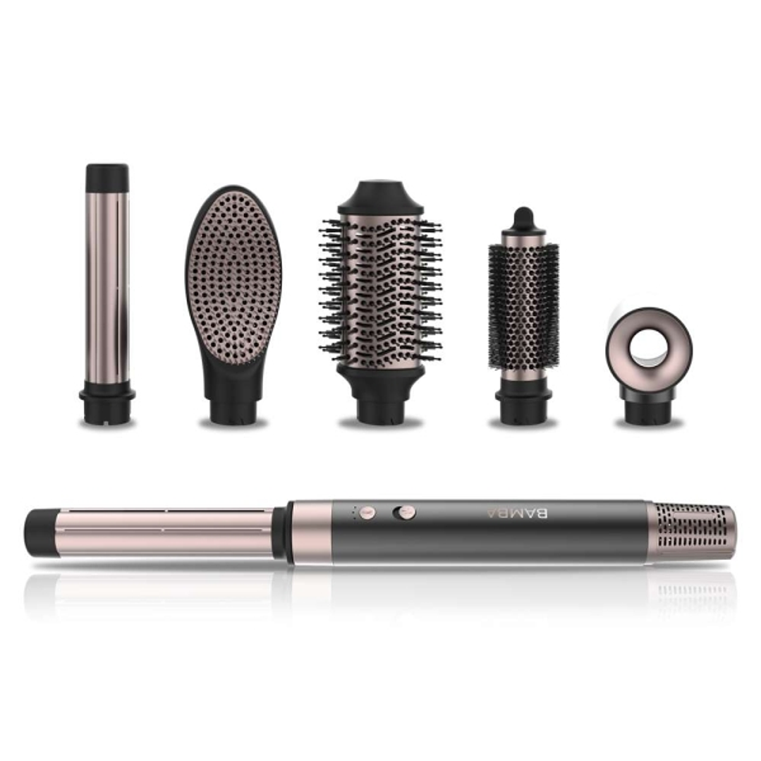 Cecotec Bamba CeramicCare AirGlam Moldeador de Cabello - 6 Cabezales Intercambiables - Revestimiento Ceramico - Control de Temperatura - Funcion Aire  1