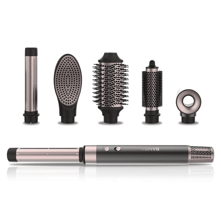 Cecotec Bamba CeramicCare AirGlam Moldeador de Cabello - 6 Cabezales Intercambiables - Revestimiento Ceramico - Control de Temperatura - Funcion Aire  1