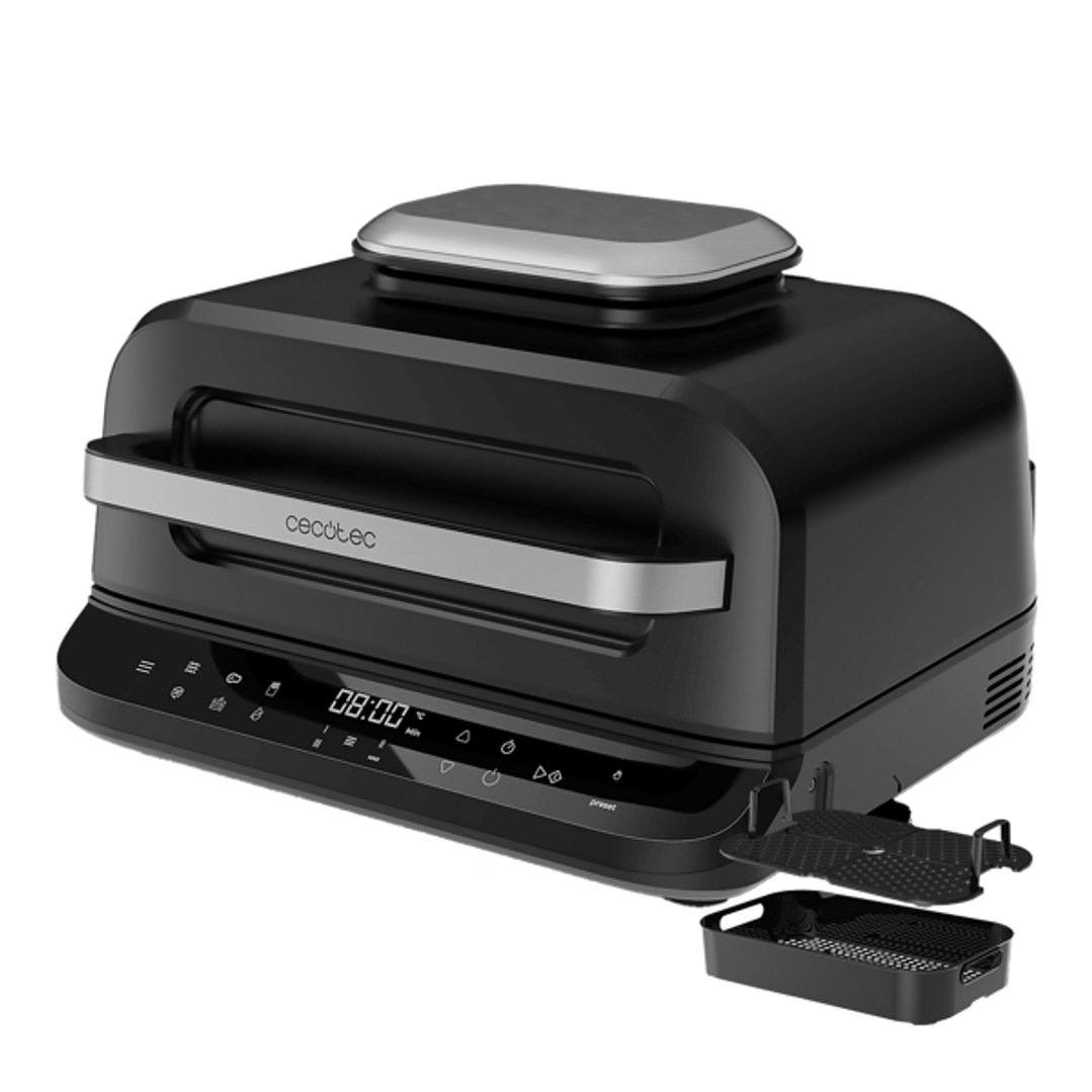 Cecotec Cecofry FireDome 6000 Freidora sin Aceite - 2400W - 4 Niveles de Grill - 6 Modos de Coccion - Capacidad 6L - Incluye Accesorios - Termostato A 1