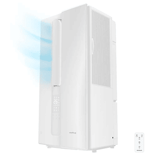Cecotec WindowClima 900 Aire Acondicionado Portatil - 2250 Frigorias - 9000 BTU - Sistema Inverter - Cobertura hasta 22m2 - Mando a Distancia - Panel 