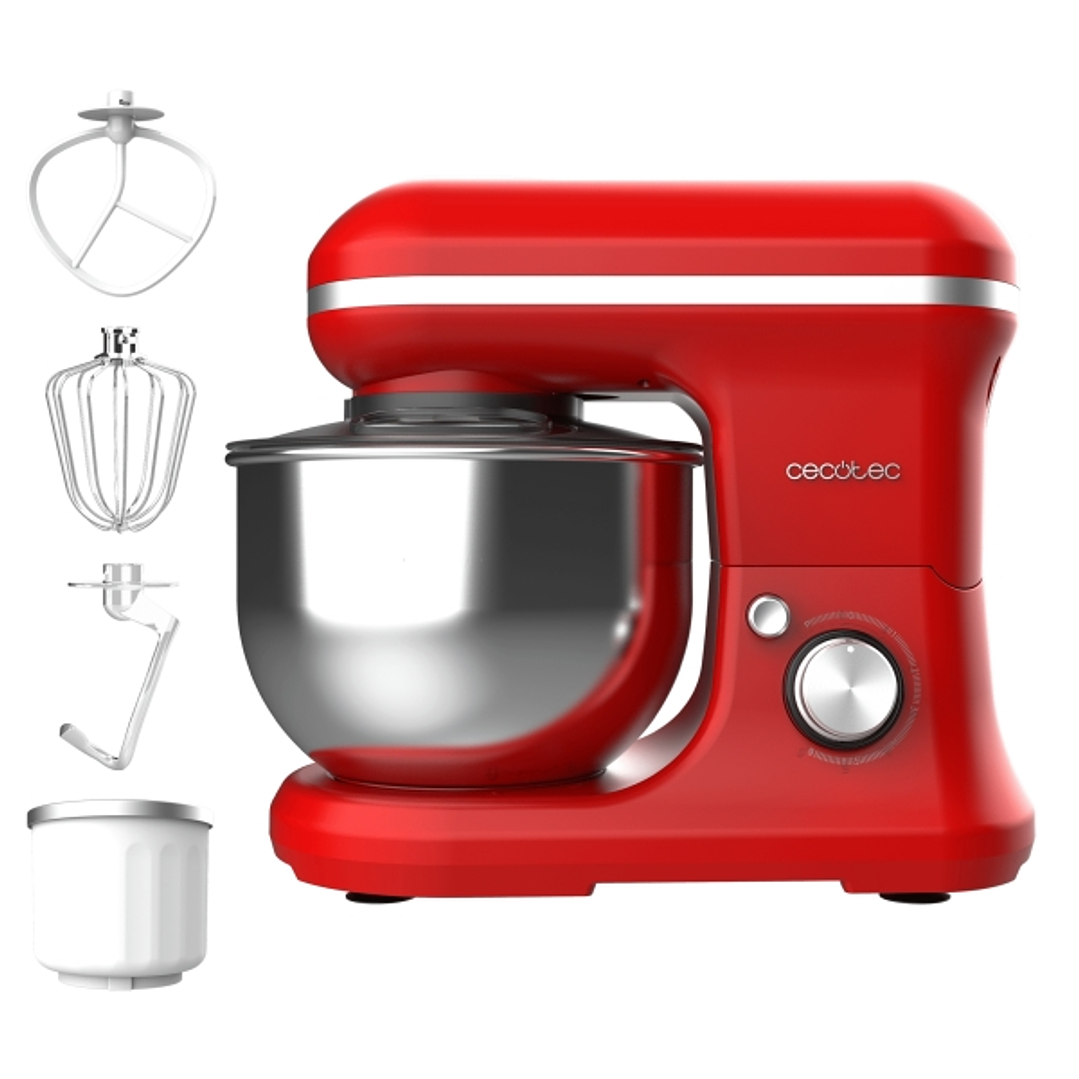 Cecotec Cecomixer Merenge Batidora Amasadora - Amasadora Multifuncion - Bol de Acero de 5L - Funcion para Hacer Helados - Movimiento Planetario - Vint 1