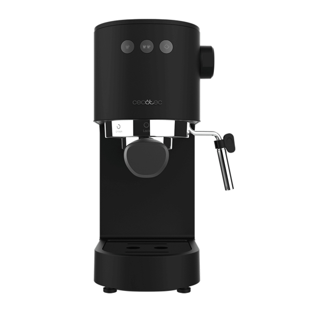 Cecotec Cafelizzia Fast Cafetera Expresso - 1350W - Calentamiento Rapido y Homogeneo - Vaporizador Orientable - Doble Salida para Cafes - Deposito 1.2 1