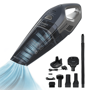 Cecotec Conga Rockstar Animal Hand Aspirador de Mano - 20kPa - Solidos y Liquidos - Autonomia 40min - Deposito 500ml - Incluye Accesorios - Filtro de 