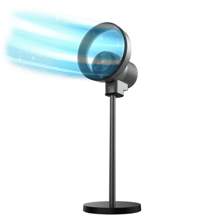 Cecotec TotalPure 2in1 MoonStyle Dark Ventilador sin Aspas 2 en 1 - 35W - Purificacion de Aire con Filtro - WiFi y Tactil - Pantalla LED - Silencioso  1