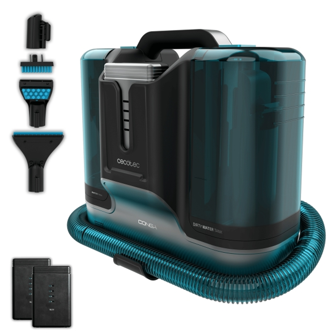Cecotec Conga Carpet and Spot Clean Infinity Aspirador para Tapiceria - 150W - Autonomia hasta 60min - Doble Deposito - Accesorio para Ventanas - sin  1