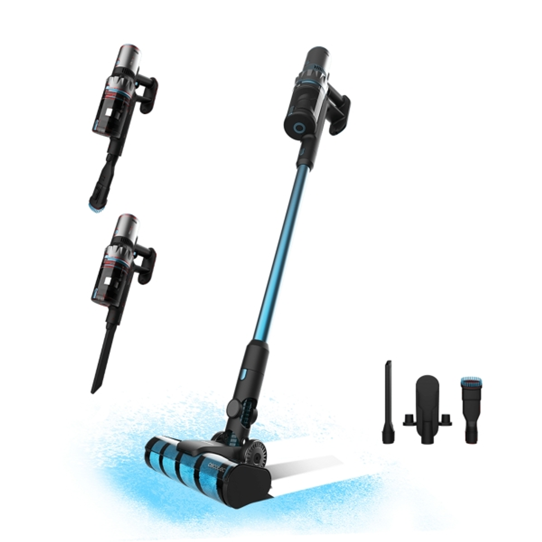 Cecotec Rockstar 3500 Storm Jalisco Aspirador Escoba Vertical sin Cable - 500W - 30kPa - Autonomia 70min - Motor Ciclonico - Modo Automatico - Soporte 1