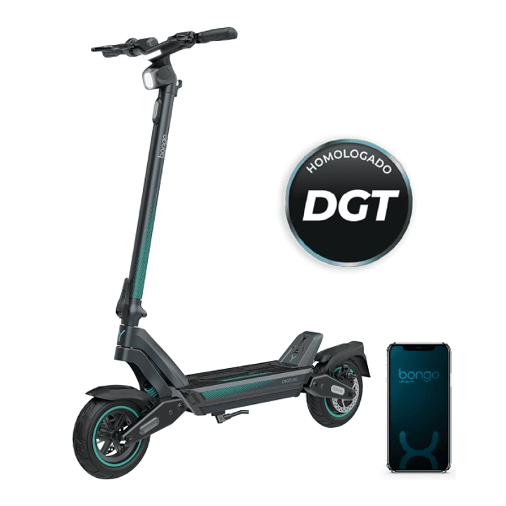 Cecotec Bongo Y65 Connected Patinete Electrico - 1200W - Autonomia 65km - Doble Suspension - Ruedas 10