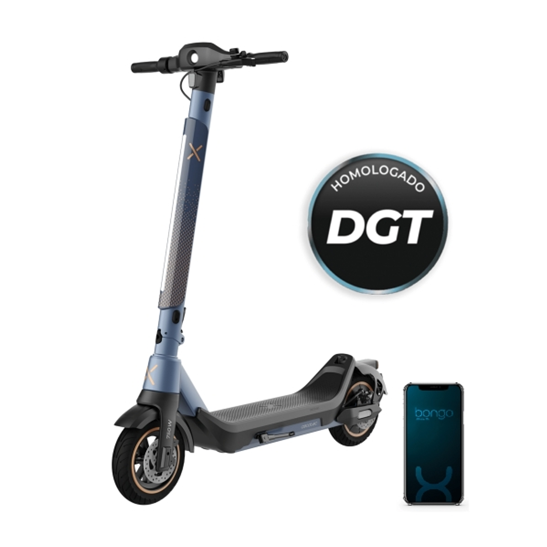 Cecotec Bongo Serie X45 Connected Patinete Electrico - 750W - Autonomia 45km - Sistema S-Driving - Frenos Disco y E-ABS - Ruedas 10” - Velocidad 25km/ 1