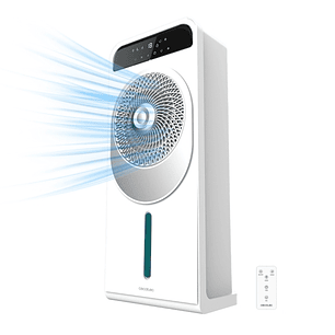 Cecotec EnergySilence 5000 Cool Wave Climatizador de 5L - 28W - Control Remoto y Pantalla LED - 12 Velocidades - Oscilacion de 360º - Modos Normal, Na