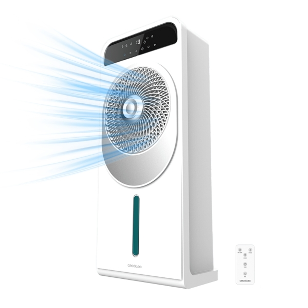 Cecotec EnergySilence 5000 Cool Wave Climatizador de 5L - 28W - Control Remoto y Pantalla LED - 12 Velocidades - Oscilacion de 360º - Modos Normal, Na 1
