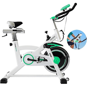 Cecotec Extreme X Bicicleta Estatica con Volante de 16kg - Transmision por Correa - Pantalla LCD Multifuncion - Manillar Regulable - Sillin Ajustable 