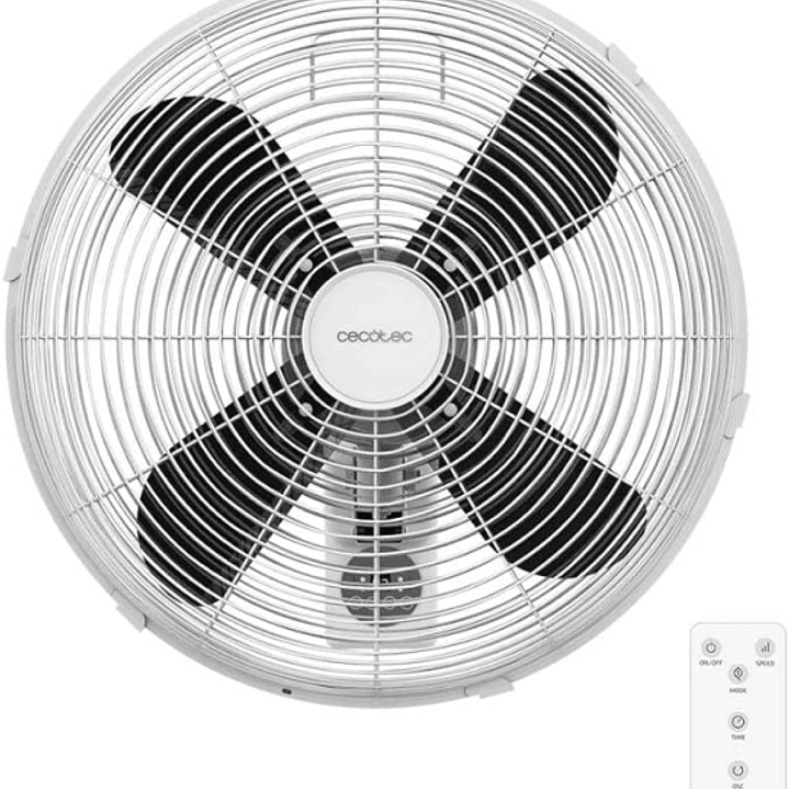 Cecotec EnergySilence 4500 Power Wall Control Ventilador de Pared - 50W - Diametro de 45cm - 4 Aspas de 16
