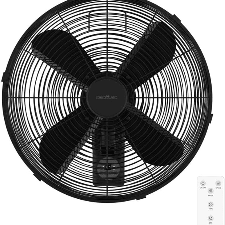 Cecotec EnergySilence 4500 Power Wall Control Ventilador de Pared - 50W - Diametro de 45cm - 4 Aspas de 16