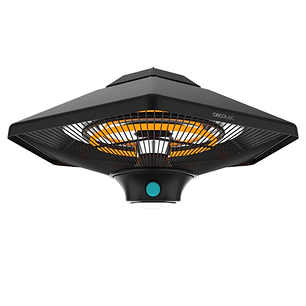 Cecotec ReadyWarm 2000 Power Ceiling Estufa Halogena de Techo para Exterior - Potencia de 2000W - Proteccion IP34 - 3 Niveles de Calor - Mando a Dista