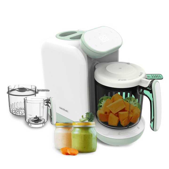 Cecotec Nana BabyCare FoodProcessor Robot Multifuncion 4 en 1 para Bebes - Libre de BPA - Tactil - Cocina y Tritura - Esteriliza Chupetes - Recetario  1