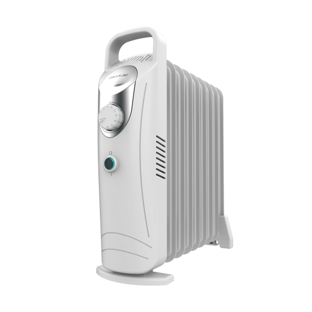 Cecotec ReadyWarm 900 Space White Radiador de Aceite con 9 Modulos de 100x330mm - 1000W - Calienta hasta 15m2 - Distribucion Homogenea Del Calor - Man 1