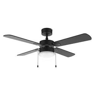 Cecotec EnergySilence Aero 450 FullBlack Ventilador de Techo con 4 Aspas y Luz Integrada - Potencia de 50W - Diametro de 42
