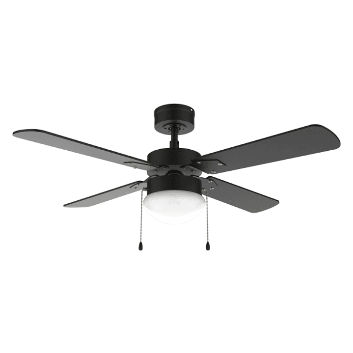 Cecotec EnergySilence Aero 450 FullBlack Ventilador de Techo con 4 Aspas y Luz Integrada - Potencia de 50W - Diametro de 42