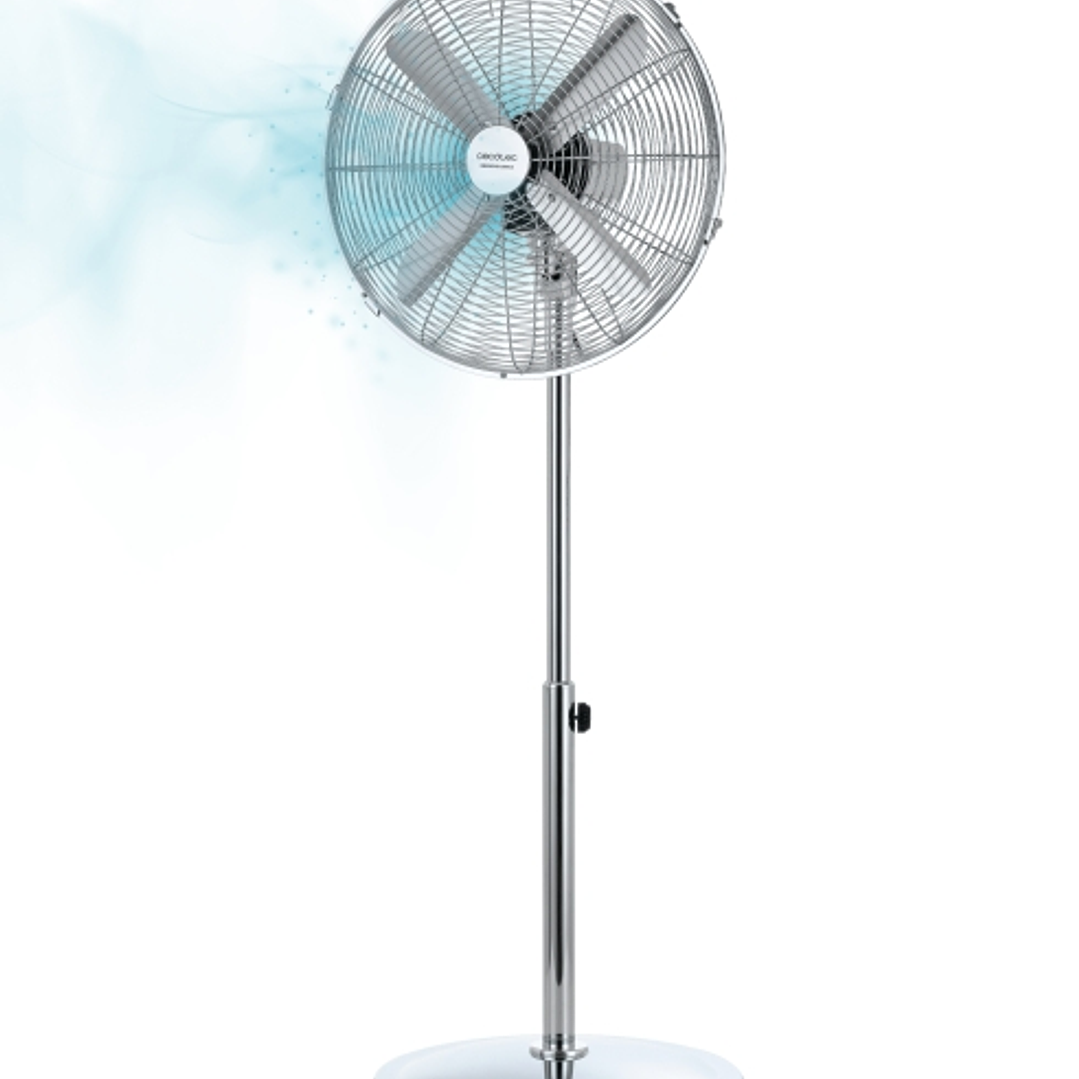 Cecotec EnergySilence 620 Retrostyle Ventilador de Pie con 4 Aspas - Potencia de 50W - Diametro de 40cm - 3 Velocidades - Oscilacion Automatica - Altu 1