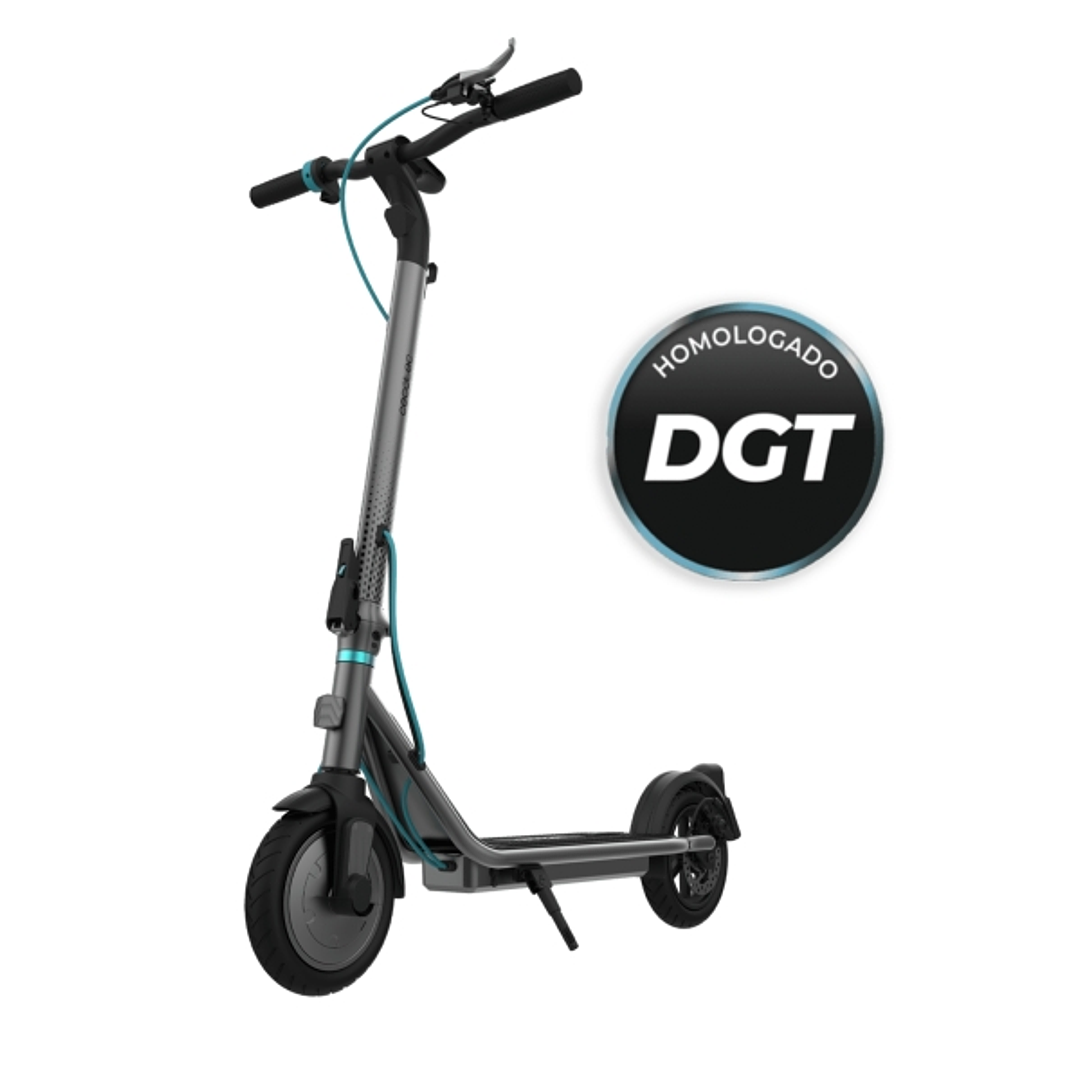 Cecotec Bongo Serie D20 Patinete Electrico - 250W - Autonomia 20km - Ruedas 8.5” - Frenos Electricos y de Disco - Velocidad Maxima 20km/h - Homologaci 1