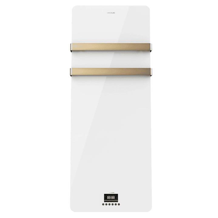 Cecotec ReadyWarm 9870 Toallero Electrico - 850W - Calefactor de Cristal - Pantalla LED Tactil - Temporizador Semanal - Proteccion IP24 - Moderno y El 1