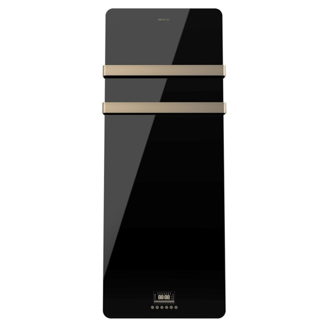 Cecotec ReadyWarm 9890 Toallero Electrico - 850W - Calefactor de Cristal - Pantalla LED Tactil - Temporizador Semanal - Proteccion IP24 - Moderno y El 1