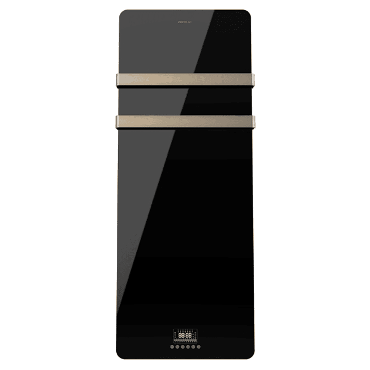 Cecotec ReadyWarm 9890 Toallero Electrico - 850W - Calefactor de Cristal - Pantalla LED Tactil - Temporizador Semanal - Proteccion IP24 - Moderno y El 1