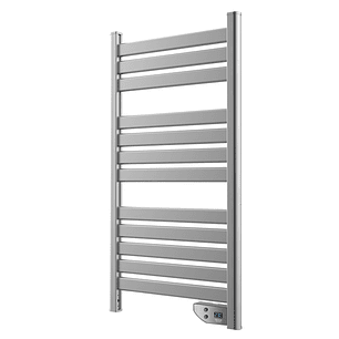 Cecotec ReadyWarm 9050 Toallero Electrico - Potencia de 500W - Aluminio - Pantalla LED - Calienta 8m2 - Proteccion IPX4 - Funcion Flash-Drive de Secad