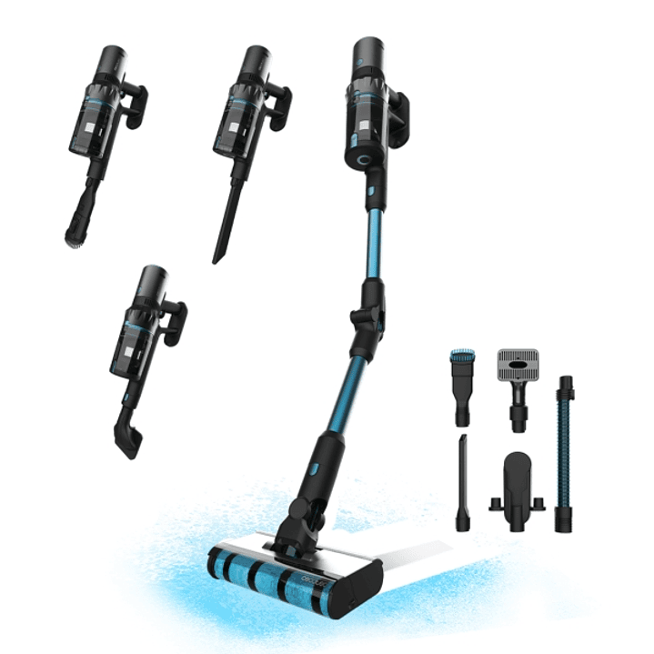 Cecotec Rockstar 5500 Hurricane ErgoTwice Animal Aspirador Escoba Vertical sin Cable - 630W - 30kPa - Autonomia 90min - Motor Ciclonico - Tubo Flexibl 1