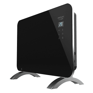 Cecotec Ready Warm 6670 Crystal Connection Convector de Cristal Templado - 1000W - Cobertura hasta 10m2 - Control Wi-Fi - LED Tactil - 2 Niveles de Po