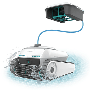 Cecotec Conga Pooldroid 10000 TotalClean AquaSkater Robot Limpiapiscinas Todoterreno hasta 300m2 - Fondos, Paredes y Superficie - Succion 230 L/min - 