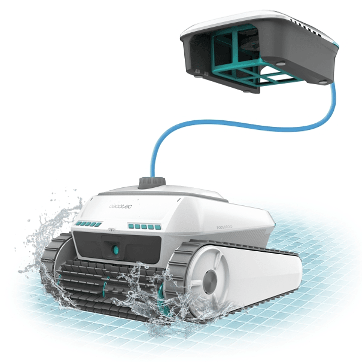 Cecotec Conga Pooldroid 10000 TotalClean AquaSkater Robot Limpiapiscinas Todoterreno hasta 300m2 - Fondos, Paredes y Superficie - Succion 230 L/min -  1