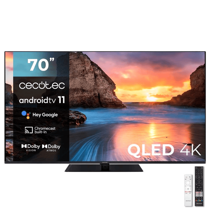 Cecotec V1+ series VQU11070Z+ Televisor Smart TV sin Marco de 70