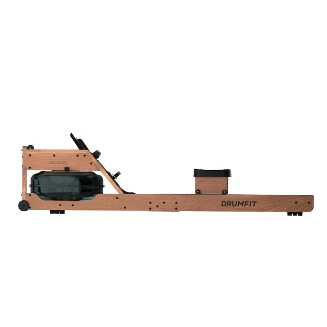 Cecotec Drumfit Rower 20000 Neptuno Wood Maquina de Remo - LCD Multifuncion - Resistencia Ajustable por Agua - Tanque de 13L - Soporte para Dispositiv 1