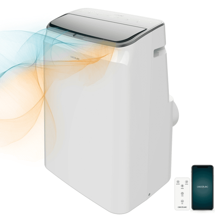 Cecotec ForceClima 1480 Aire Acondicionado Portatil - 1340W - 3500 Frigorias - 14000 BTU - Silencioso - Bomba de Calor - Control Wi-Fi - Cobertura has 1