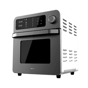 Cecotec Bake and Fry 1500 Touch Horno de Sobremesa - 1700W - Capacidad de 15L - Funcion Freidora de Aire - 10 Menus Preestablecidos - Rango de 60 a 23