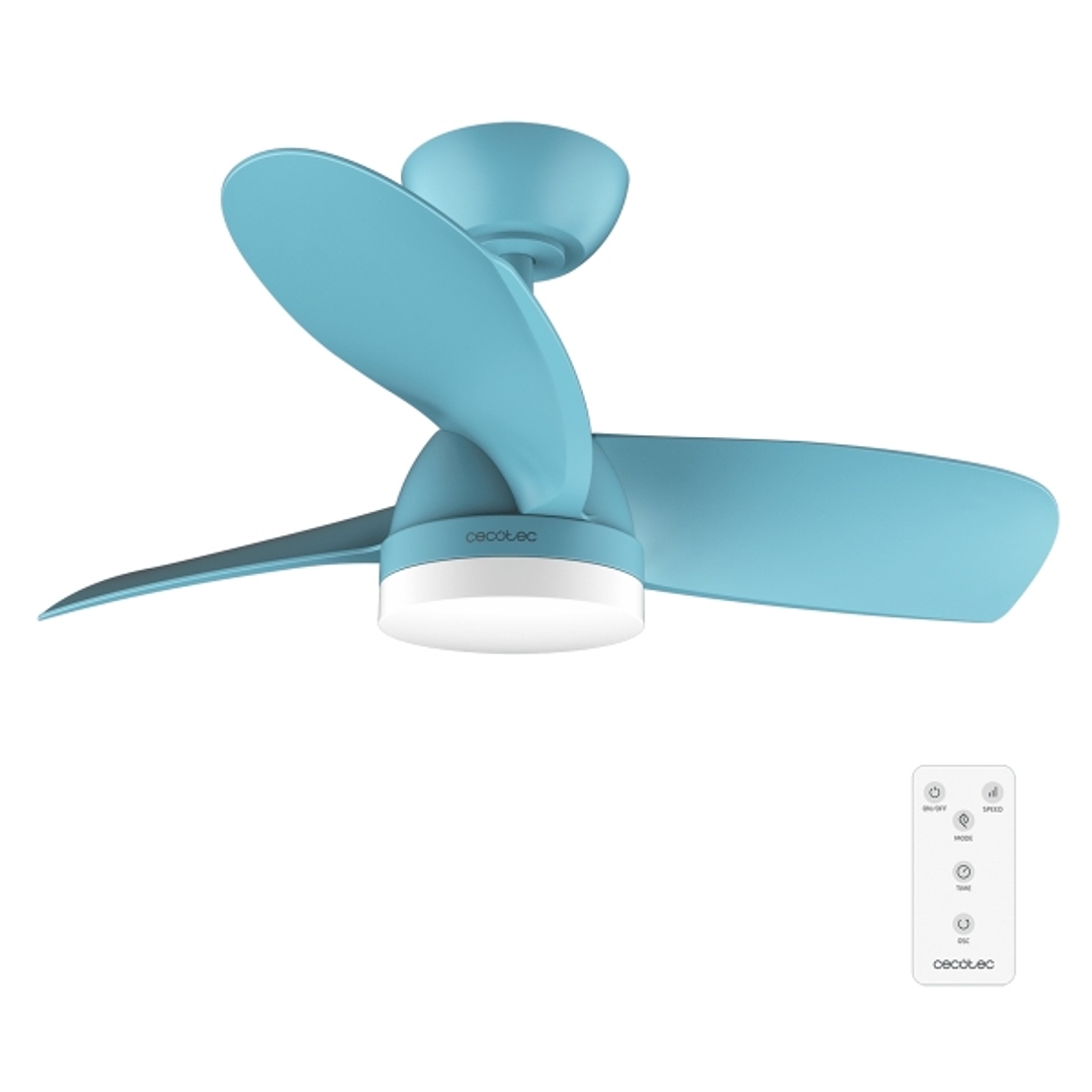 Cecotec EnergySilence Aero 3050 Sky Ventilador de Techo con 3 Aspas y Luz Integrada - 35W - Diametro de 36