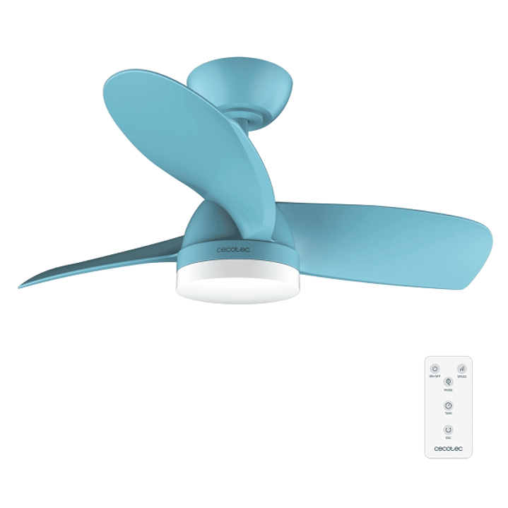 Cecotec EnergySilence Aero 3050 Sky Ventilador de Techo con 3 Aspas y Luz Integrada - 35W - Diametro de 36