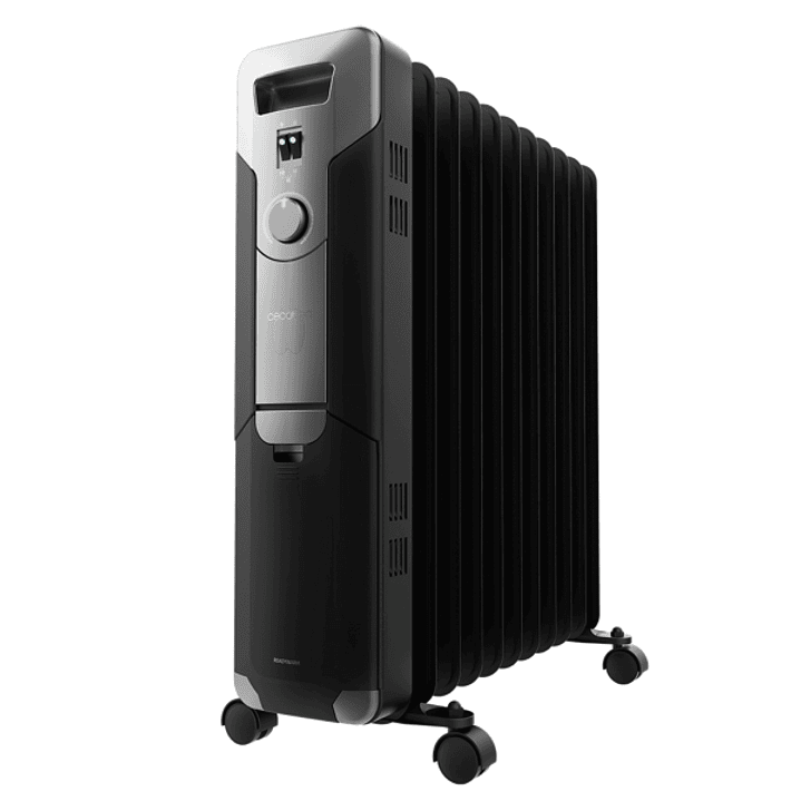 Cecotec ReadyWarm 11000 Space Black Radiador de Aceite con 11 Modulos de 150x580mm - 2500W - Calienta hasta 25m2 - 3 Niveles de Potencia - Facil Trans 1