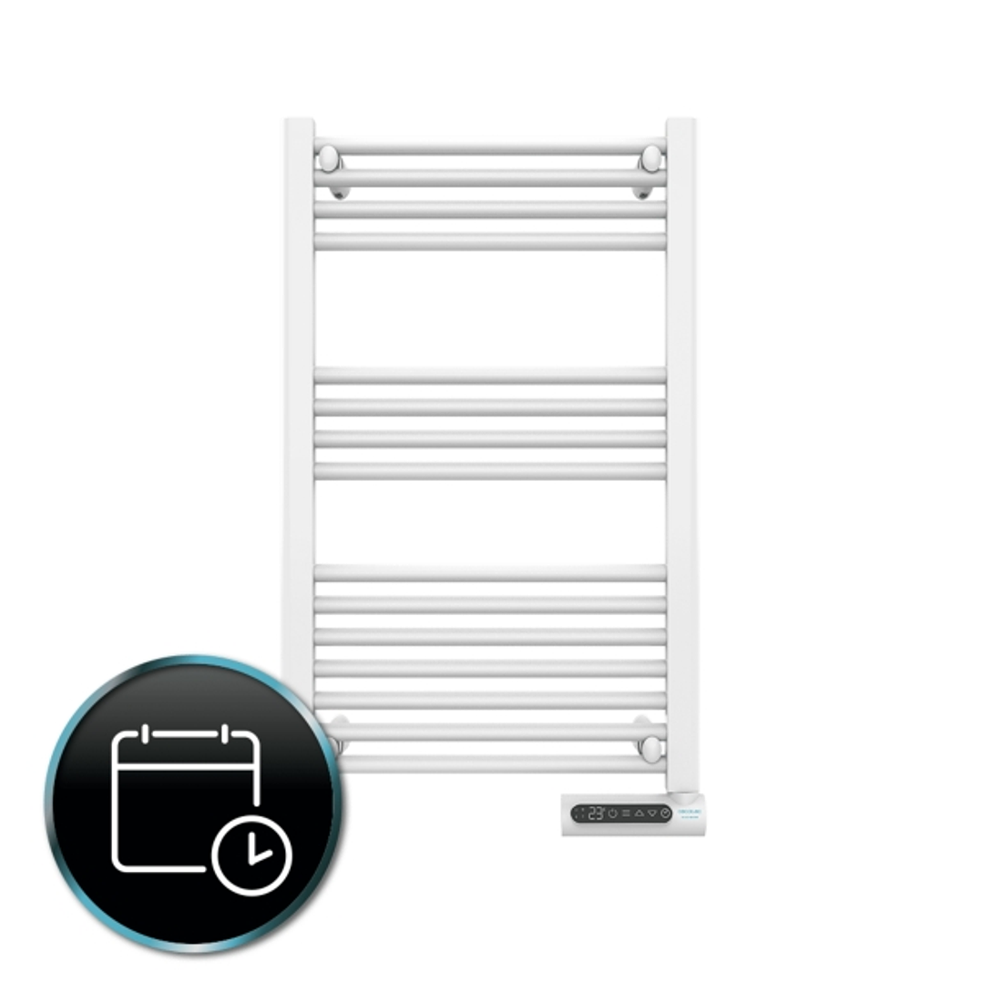 Cecotec ReadyWarm 9100 Toallero Electrico - Potencia de 500W - Pantalla LED - Control Tactil - Programador Semanal - 3 Modos de Uso - Temperatura Ajus 1