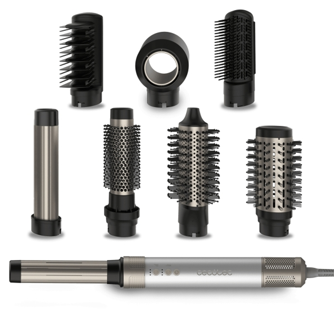 Cecotec Bamba CeramicCare AirGlam Moldeador de Aire Profesional - Potencia de 1400W - Tres Modos de Secado - Funcion de Aire Frio - Ergonomico - Iones 1