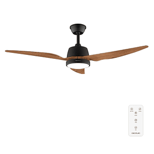 Cecotec EnergySilence Aero 5250 BlackWood Ventilador de Techo con 3 Aspas y Luz Integrada - 62W - Diametro de 48