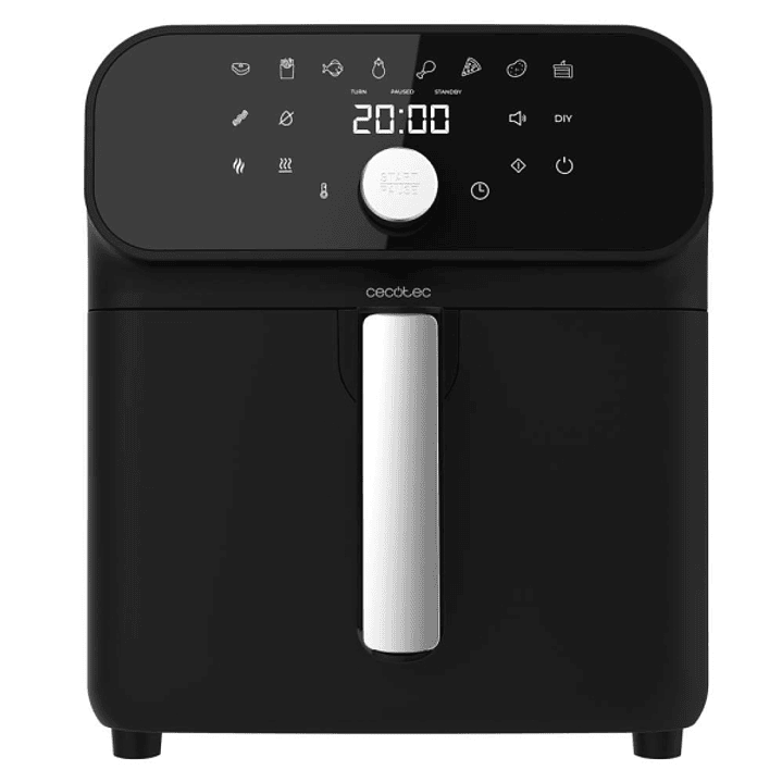 Cecotec Cecofry Smokin`Duo 6000 Freidora sin Aceite - Potencia de 2000W - Doble Resistencia para Dorar - Funcion de Ahumado - Capacidad de 6L - Cocina 1