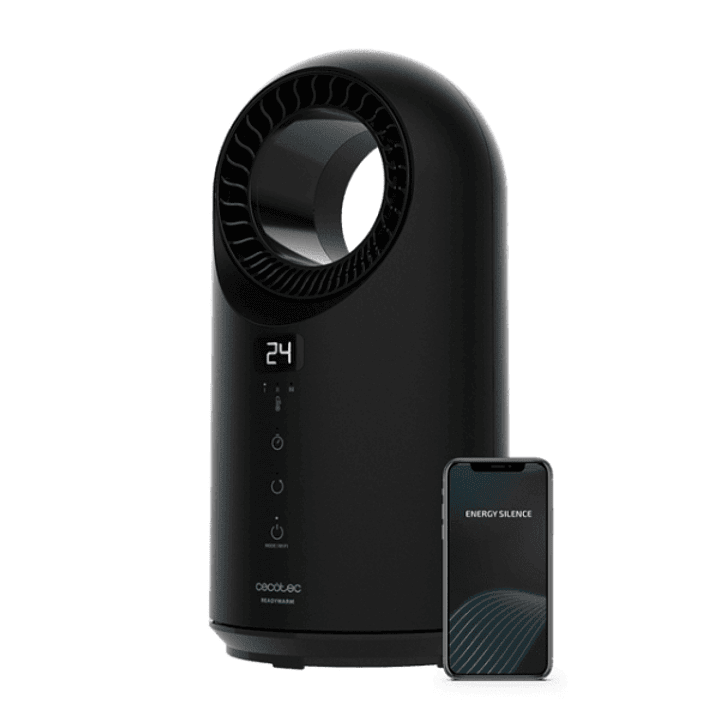 Cecotec ReadyWarm 8400 Bladeless Connected Calefactor Electrico - 1500W - Tecnologia sin Aspas - Control Wi-Fi - Funcion Oscilacion - Temporizador - S 1