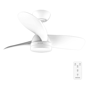 Cecotec EnergySilence Aero 3050 White Ventilador de Techo con 3 Aspas y Luz Integrada - 35W - Diametro de 36